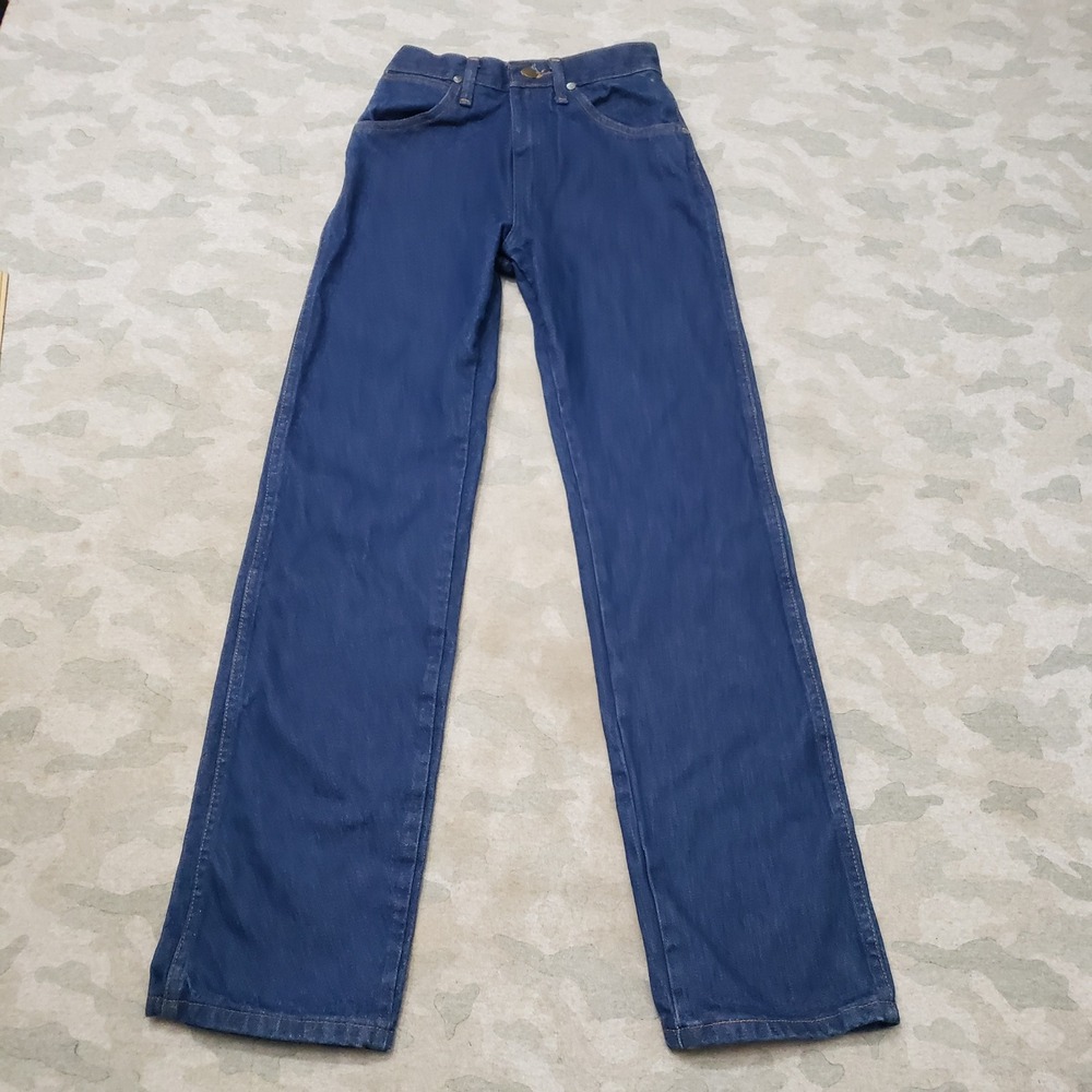 Wrangler Jeans Women 3x32 Blue High Rise Straight Leg Denim Dark Wash Cowboy